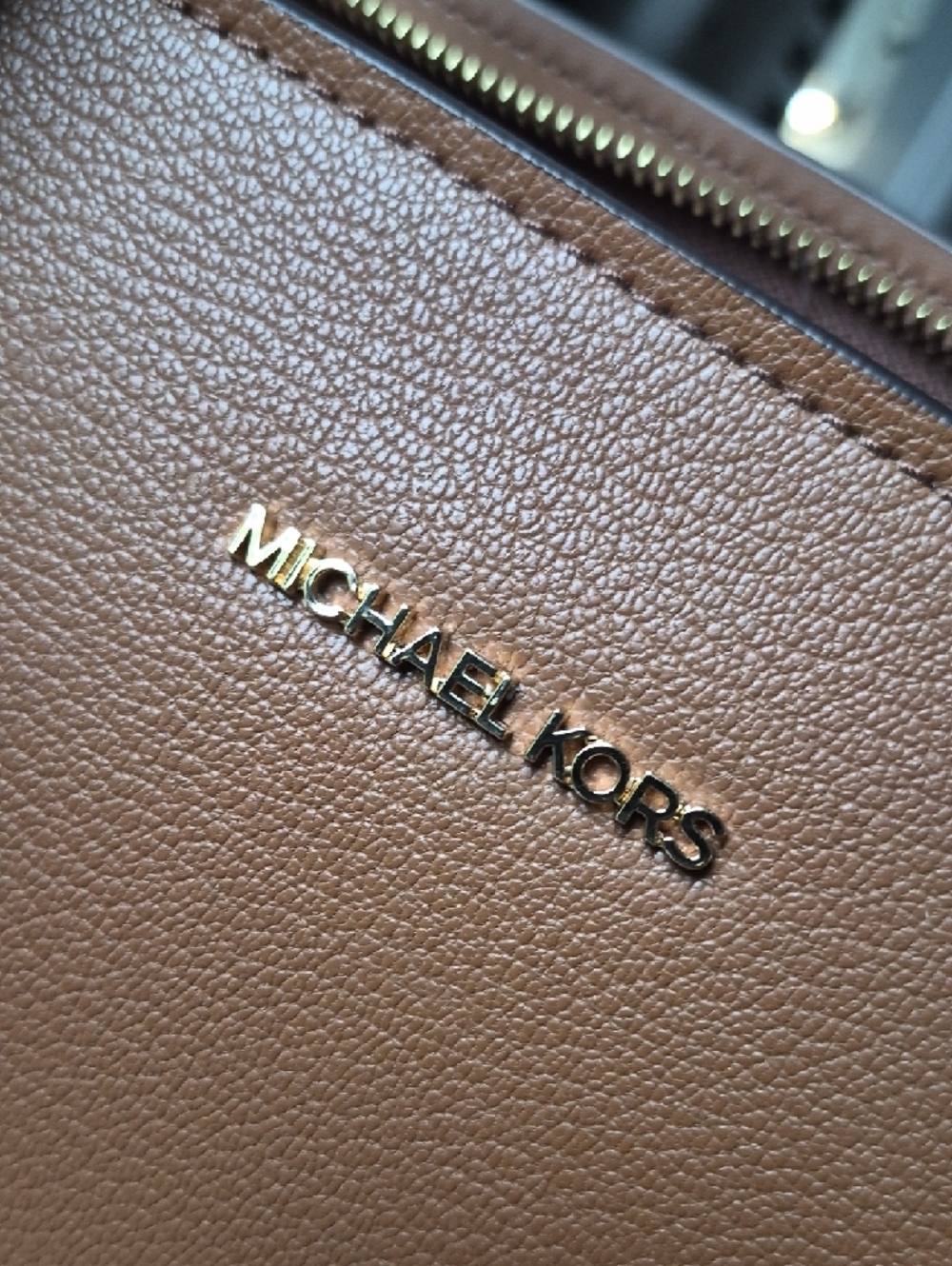 MICHAEL Michael Kors Avril Leather Top-Zip Satchel Extra Large Tode - Picture 6 of 16